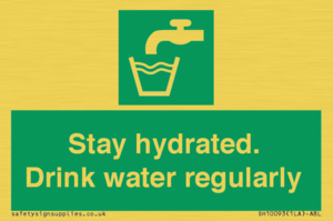 Stay hydrated. Drink water regularly 